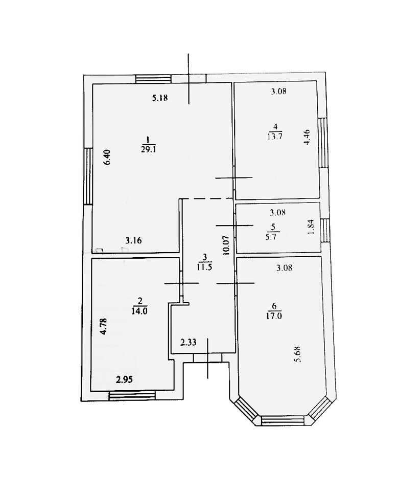Планировка — Коттеджный поселок Ясенево , 3-комн., 90 м²