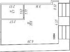 Планировка — Апарт-отель Markov Aparts, Студия, 26 м²