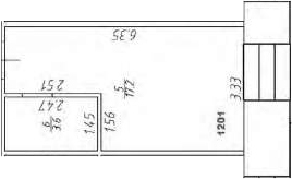Планировка — Апарт-отель Markov Aparts, Студия, 21 м²