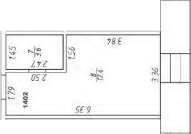 Планировка — Апарт-отель Markov Aparts, Студия, 21 м²