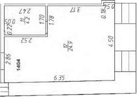 Планировка — Апарт-отель Markov Aparts, Студия, 28 м²