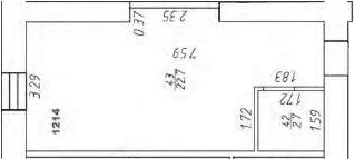 Планировка — Апарт-отель Markov Aparts, Студия, 25 м²