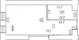 Планировка — Апарт-отель Markov Aparts, Студия, 28 м²