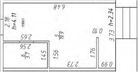 Планировка — Апарт-отель Markov Aparts, Студия, 24 м²