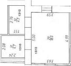 Планировка — Апарт-отель Markov Aparts, Студия, 27 м²