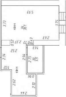Планировка — Апарт-отель Markov Aparts, Студия, 40 м²