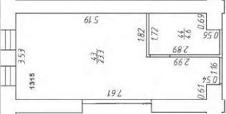Планировка — Апарт-отель Markov Aparts, Студия, 28 м²