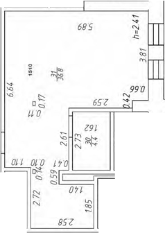 Планировка — Апарт-отель Markov Aparts, Студия, 41 м²