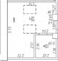Планировка — Апарт-отель Markov Aparts, Студия, 27 м²