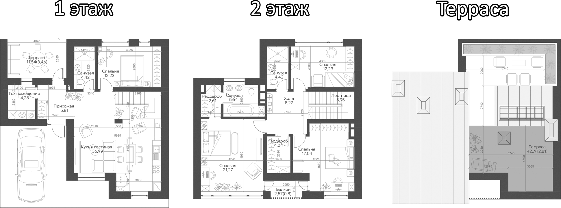 Планировка — Троицкий парк, 4-комн., 139 м²
