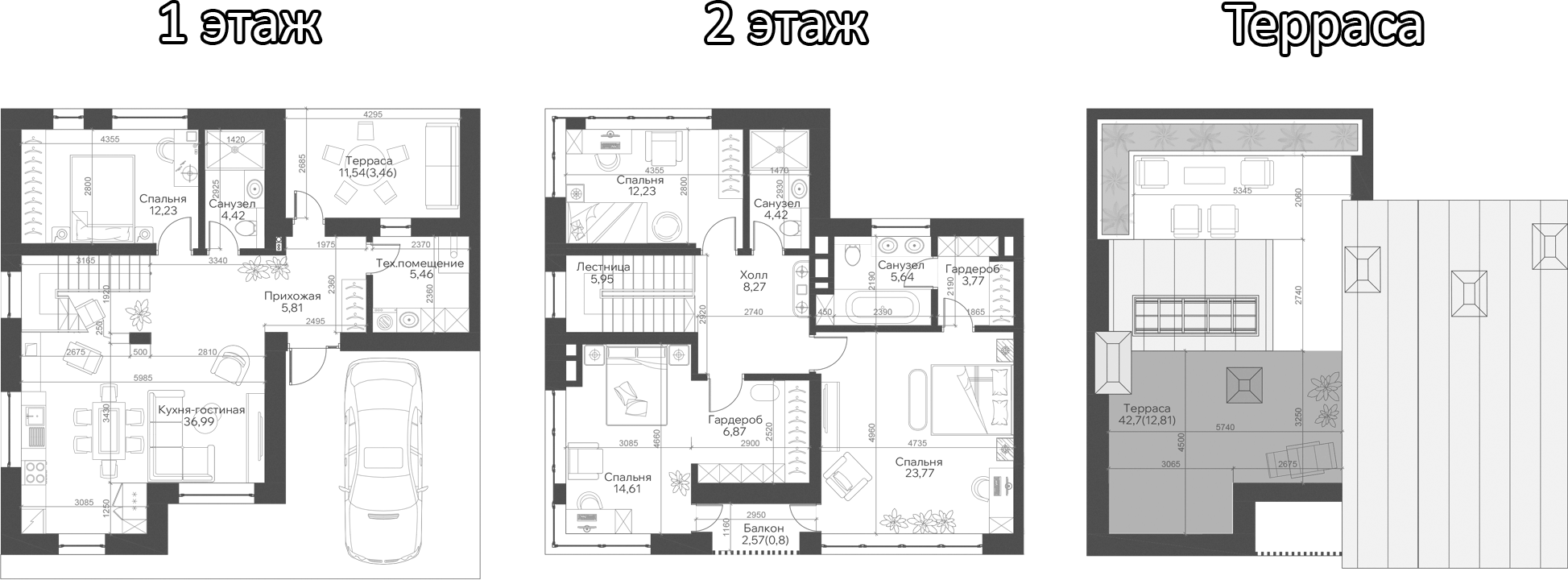 Планировка — Троицкий парк, 4-комн., 139 м²