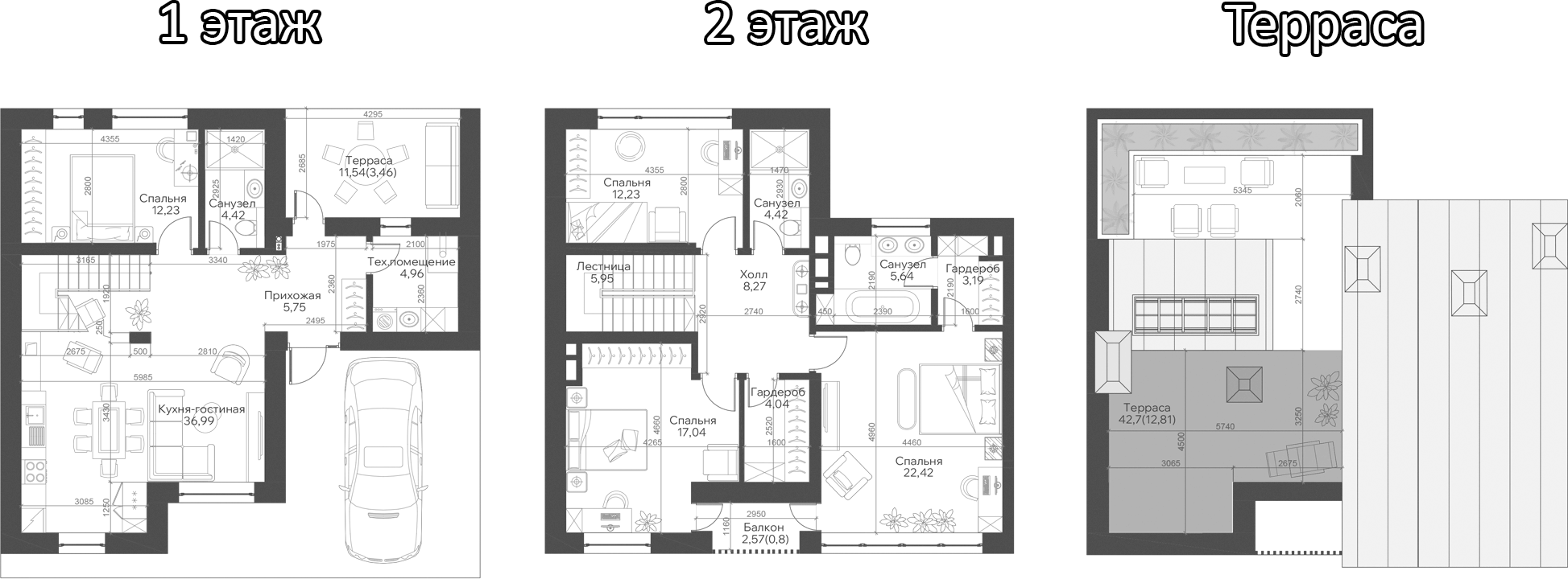 Планировка — Троицкий парк, 4-комн., 139 м²