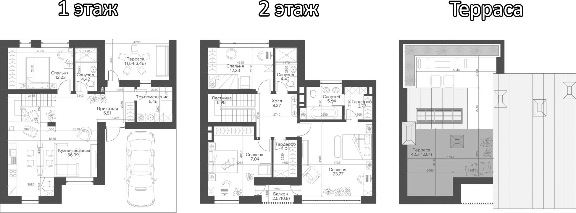 Планировка — Троицкий парк, 4-комн., 139 м²