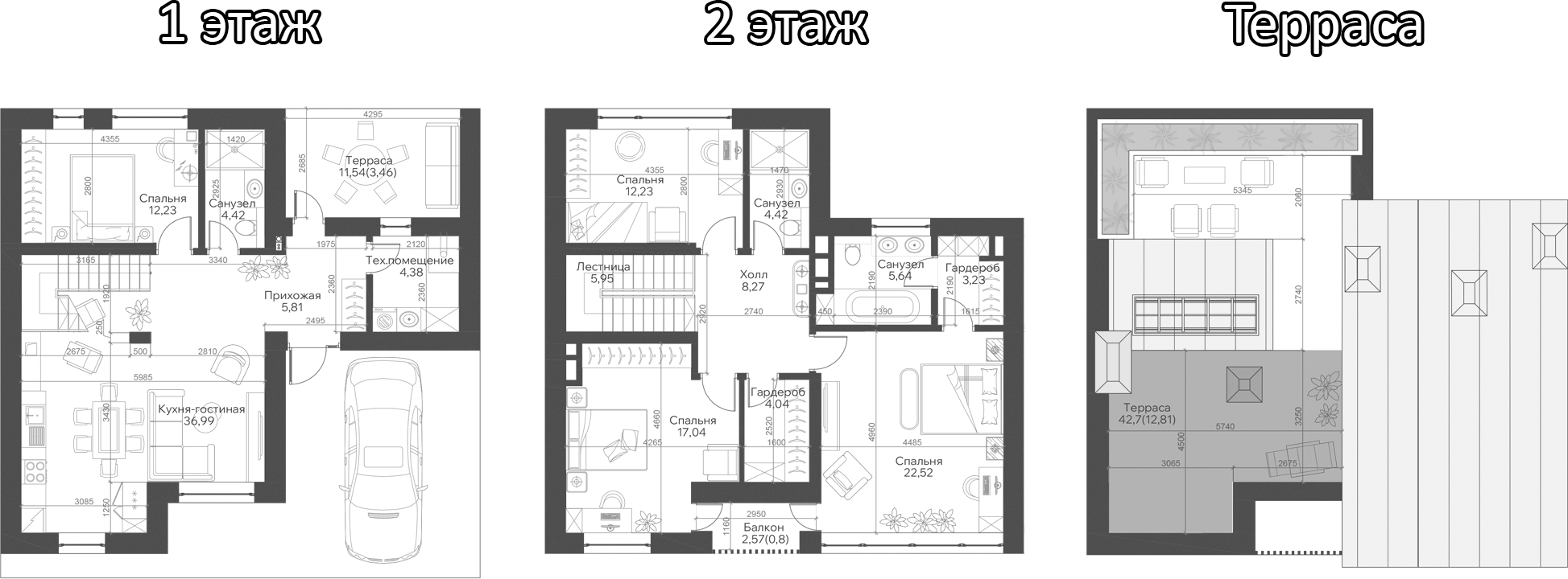 Планировка — Троицкий парк, 4-комн., 139 м²