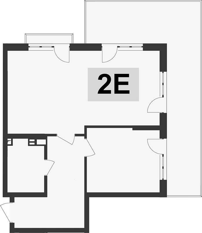 Планировка — Клубная резиденция Европа, 2-комн., 51 м²