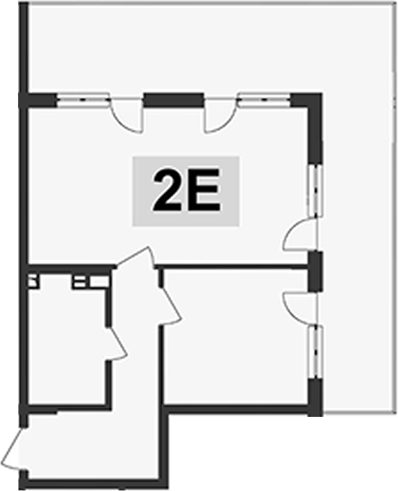 Планировка — Клубная резиденция Европа, 2-комн., 46 м²