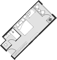 Планировка — Соsmos Selection Sochi Sialia Resort 5*, 1-комн., 32 м²