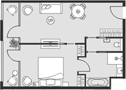 Планировка — Соsmos Selection Sochi Sialia Resort 5*, 1-комн., 59 м²