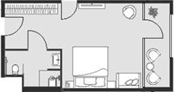 Планировка — Соsmos Selection Sochi Sialia Resort 5*, 1-комн., 43 м²