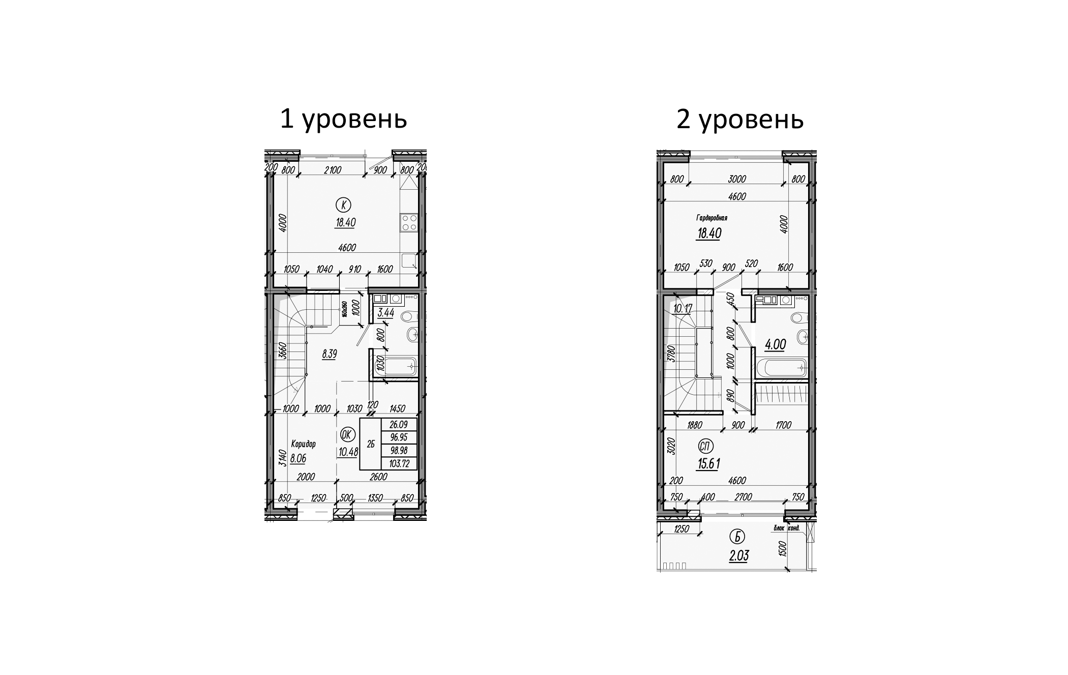 Планировка — Миндаль. СЗ Исток, 2-комн., 90 м²