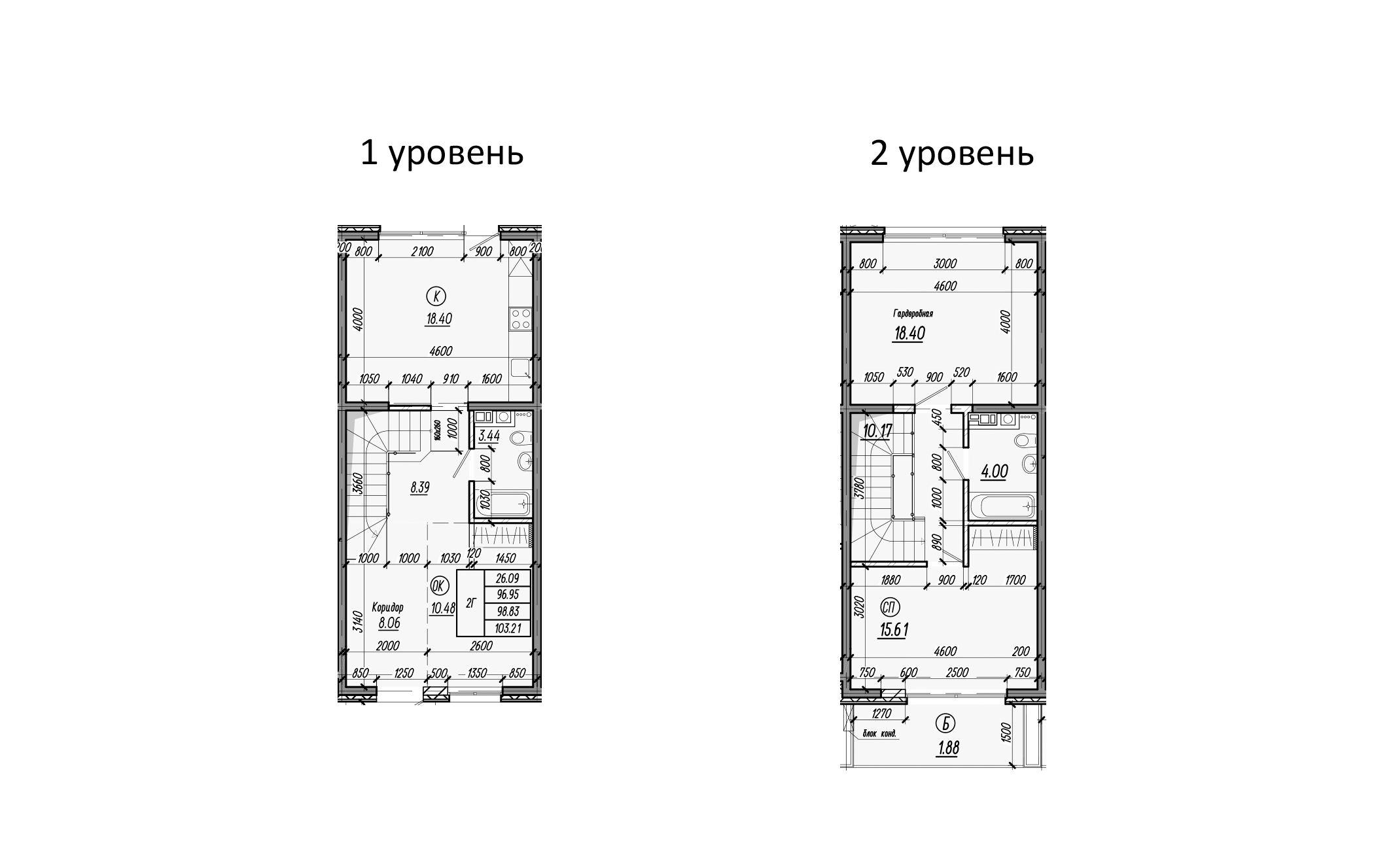 Планировка — Миндаль. СЗ Исток, 2-комн., 91 м²