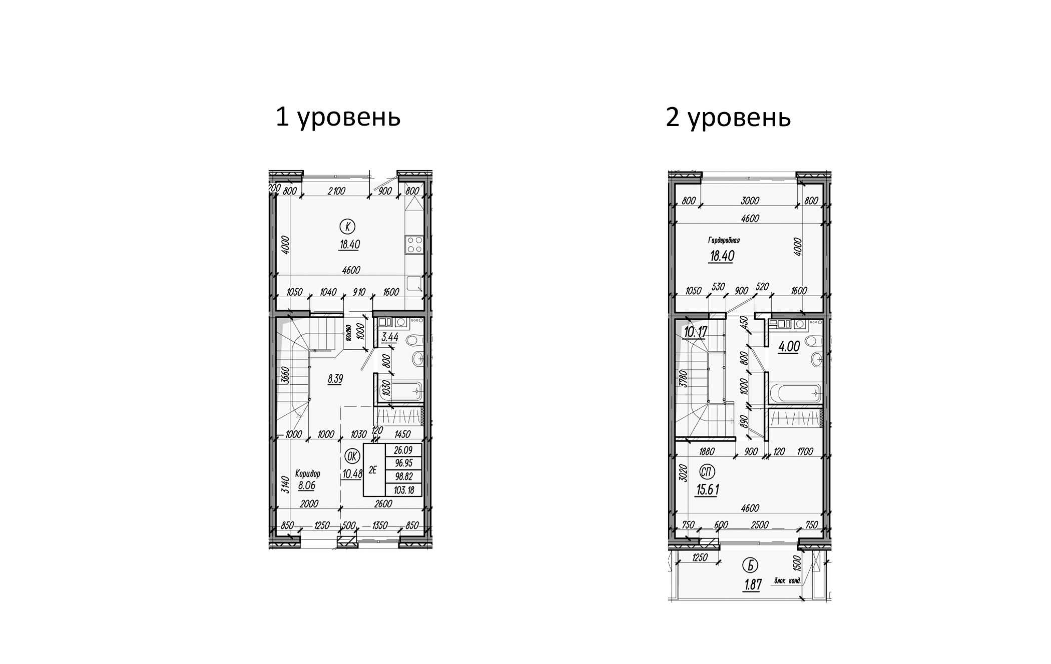 Планировка — Миндаль. СЗ Исток, 2-комн., 91 м²