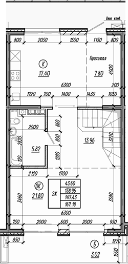 Планировка — Миндаль. СЗ Исток, 3-комн., 203 м²