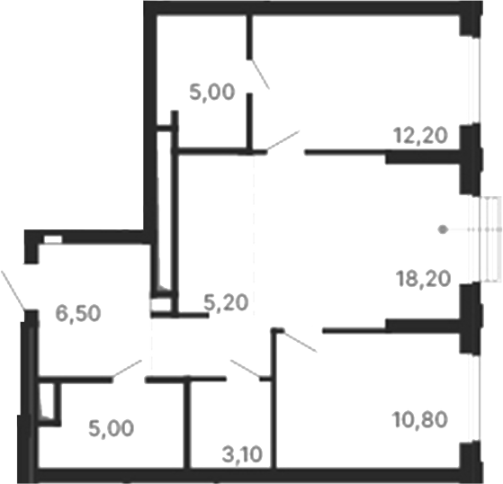 Планировка — Парк Столиц, 2-комн., 66 м²