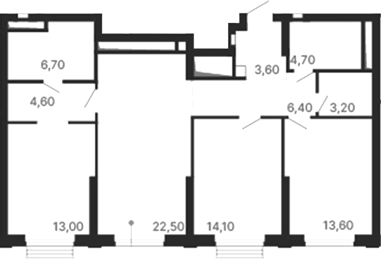 Планировка — Парк Столиц, 3-комн., 92 м²