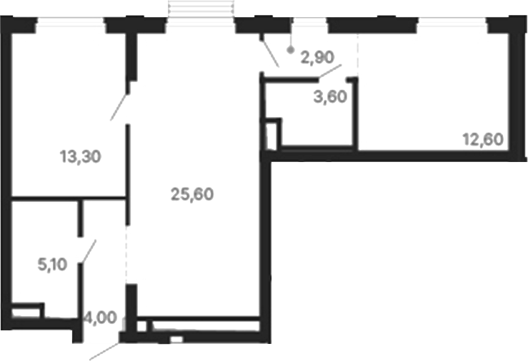 Планировка — Парк Столиц, 2-комн., 67 м²