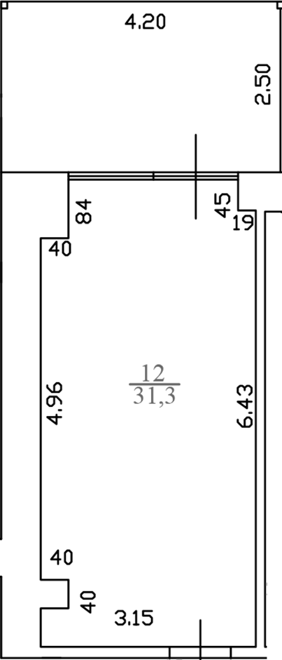 Планировка — White Village, 1-комн., 30 м²