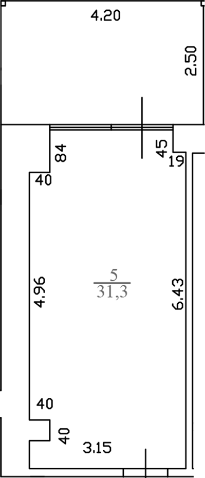 Планировка — White Village, 1-комн., 30 м²