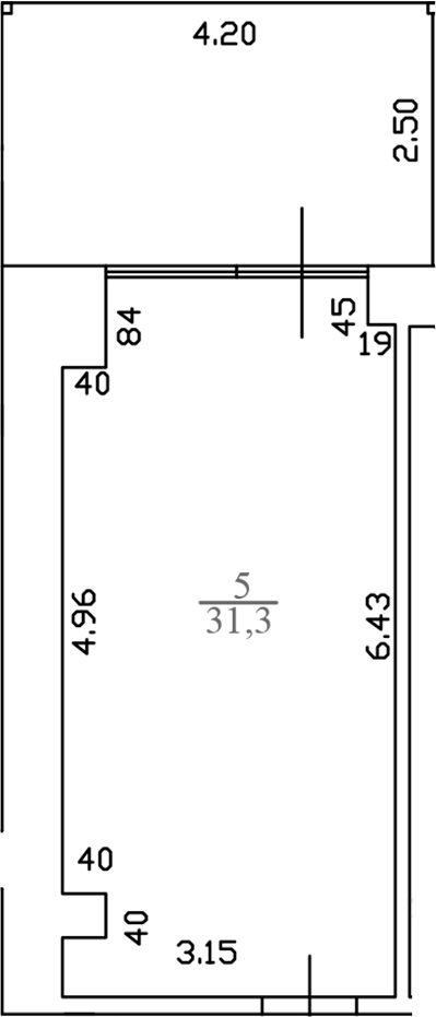 Планировка — White Village, 1-комн., 30 м²