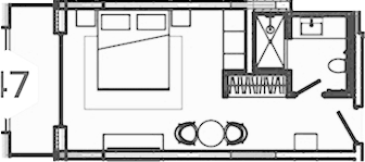 Планировка — Лучезарный, 1-комн., 34 м²