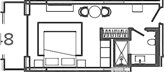 Планировка — Лучезарный, 1-комн., 34 м²