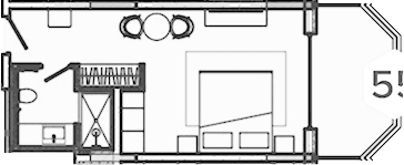 Планировка — Лучезарный, 1-комн., 36 м²