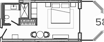 Планировка — Лучезарный, 1-комн., 36 м²