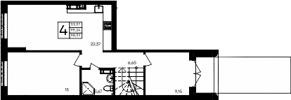 Планировка — Семисчастье, 4-комн., 115 м²
