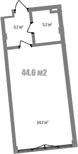 Планировка — Модерн Атлас, Студия, 45 м²